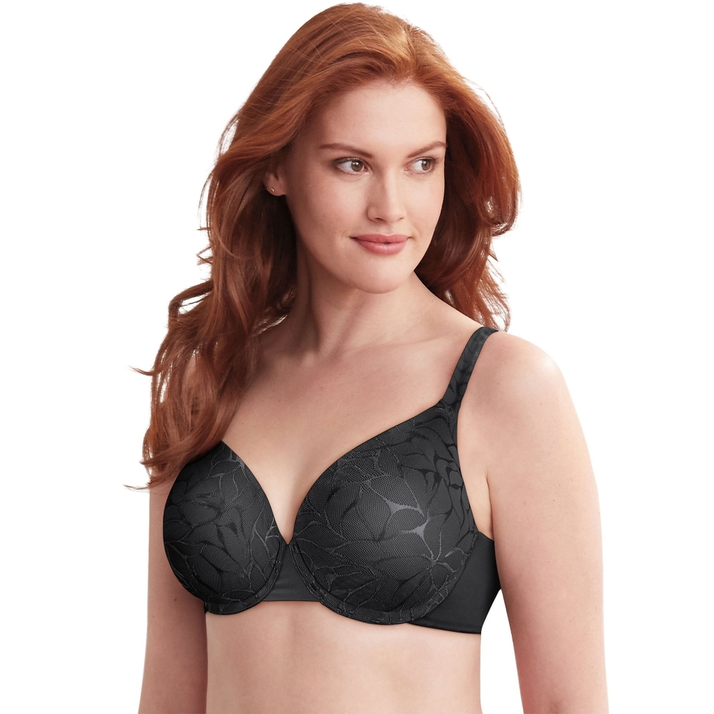 38D Bali Beauty Lift Invisible Support Convertible Strap Underwire Bra black
